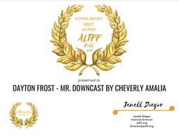 WINNER FOR BEST ACTOR DIRECTED BY CHEVERLY AMALIA