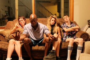 On the set of The Devil's Music