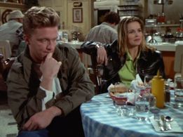 Anthony Michael Hall and Michele Abrams in Murder, She Wrote (1984)