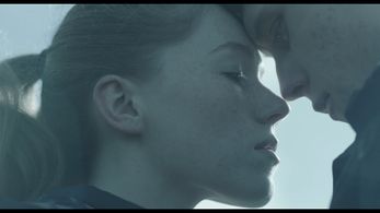 George MacKay and Charlotte Spencer in Bypass (2014)