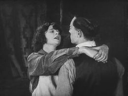 Buster Keaton and Sybil Seely in The Frozen North (1922)