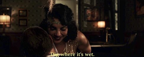 Tom Hardy and Tilda Del Toro in Capone (2020)