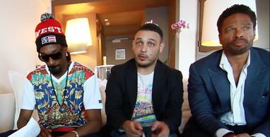 Snoop Dogg, Kader Ayd et Gary Dourdan promoting FIVE THIRTEEN - Cannes Film Festival 2014