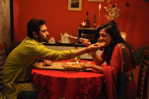 Soham Chakraborty and Mimi Chakraborty in Golpo Holeo Shotti (2014)
