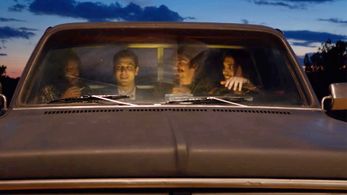 Still from Graves with Nick Nolte and Skylar Astin