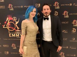 Cynthia Zitter and Gio Randazzo at the 2019 Daytime Emmy’s