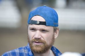 Zeke Hawkins on the set of 'Equestrian Sexual Response'