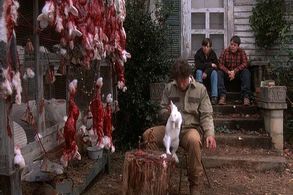 Clancy Brown, Edward Furlong, and Jason McGuire in Pet Sematary II (1992)