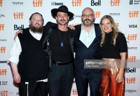 Dave Davis, Malky Goldman, Menashe Lustig, and Keith Thomas in The Vigil (2019)