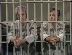Dennis Allen and Bob Crane in Rowan & Martin's Laugh-In (1967)