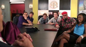 Kendall Schmidt, Carlos PenaVega, Tanya Chisholm, Stephen Kramer Glickman, James Maslow, and Logan Henderson in Big Time