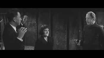 Béatrice Altariba, Fernand Ledoux, and Paul Meurisse in Les violents (1957)