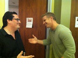 Steve Wright with Sean Lowe (The Bachelor, Season 17).