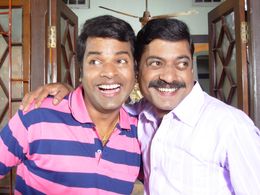 Sanjay Narvekar and Bharat Jadhav in Chal Love Kar (2009)