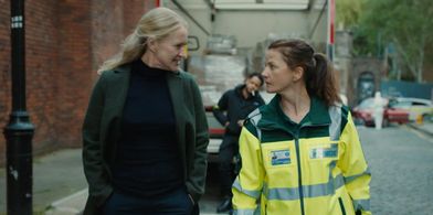 Paula Malcomson and Georgina McKevitt in Redemption (2022)