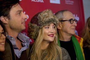Kate Hudson, Zach Braff, and Michael Shamberg at an event for Wish I Was Here (2014)