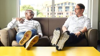 Jonathan Groff and Kenny Smith Jr.