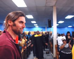 Peter McGennis on set in Queen City.