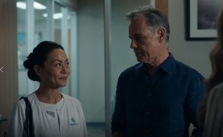 Bruce Greenwood and Amy Hui in The Resident (2018)