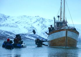 Kristoffer Jørgensen, Bernt Bjørn, Thomas Gullestad, and Jardar Johnsen in The 12th Man (2017)