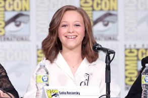 Sofia Rosinsky at an event for Paper Girls (2022)