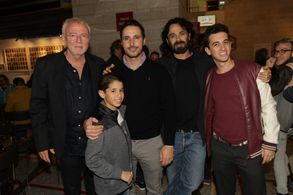 Danny Leshman, Eldad Bouganim, Israel Winkler, and Yossi Azan at an event for Road 40 South (2014)