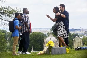 Tracy Morgan, Ryan Gaul, Tiffany Haddish, Dante Hoagland, and Taylor Mosby in The Last O.G. (2018)
