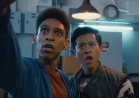 Alan Chow and Trae Adair in Mr. Student Body President (2016)