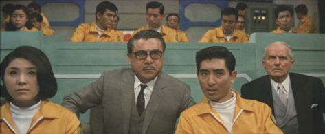 Andrew Hughes, Jun Tazaki, and Yoshio Katsube in Destroy All Monsters (1968)