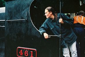 On set of Michael Collins (1996)