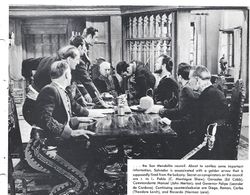 Edmund Cobb, Leander De Cordova, Reed Hadley, Norman Lane, Theodore Lorch, John Merton, and C. Montague Shaw in Zorro's 