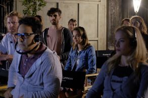 Jason Antoon, Tom Maden, and Georgie Flores in Famous in Love (2017)