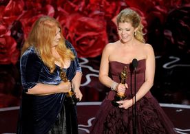 Adruitha Lee and Robin Mathews at an event for The Oscars (2014)