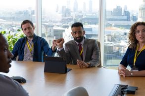 Abe Jarman and Benjamin Adnams in The Inside Man (2019)