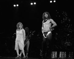 Rick James and Teena Marie performing at the Universal Amphitheatre circa early 1980s