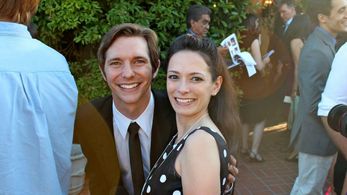 Kelly Misek Jr. and (actress) Barbra Dillon at the 2013 Saturn Awards