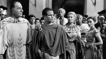 Marlon Brando, Deborah Kerr, Greer Garson, Louis Calhern, John Hoyt, and Alan Napier in Julius Caesar (1953)
