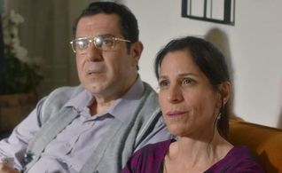 Orna Banai and Itzik Cohen in The Women's Balcony (2021)