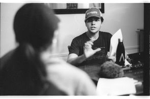 From the set of Alone in This House (2017)