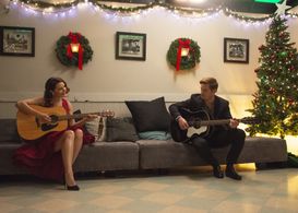 Still taken from the movie Country Christmas Album.