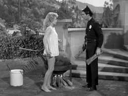 Donna Douglas and Brian Kelly in The Beverly Hillbillies (1962)