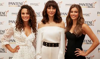 Asli Bekiroglu, Merve Çagiran, and Afra Saraçoglu at an event for Pantene Altin Kelebek Ödül Töreni (2018)