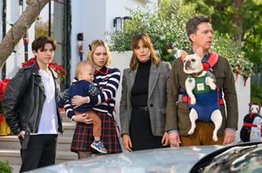 Jennifer Garner, Ed Helms, Emma Myers, and Brady Noon in Family Switch (2023)