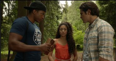 Eli Goree, Alberto Frezza, and Paulina Singer in Dead of Summer (2016)