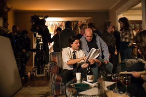 Still of Oscar Isaac, David Simon, Angela Pietropinto and Jessica Denson in Show Me a Hero