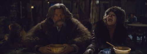Jennifer Jason Leigh, Michael Madsen, Kurt Russell, and James Parks in The Hateful Eight (2015)