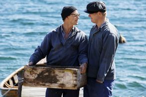 Linus Wahlgren and Henrik Norlen in The Fjällbacka murders.