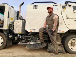 Kenny the street sweeper. Turkey Bowl