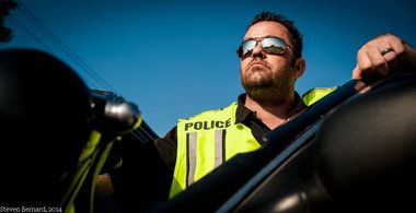 Gabriel Lane on set of Muerto Amor