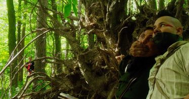 Ezra Buzzington, Eamon Farren, and Justin Rain in Mohawk (2017)